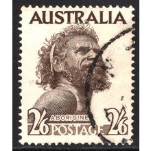 AUSTRALIA 1950/57: KING GEORGE VI DEFINITIVES - 2/6 GWOYA JUNGARAI USED (G2)