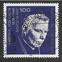 GER 1996 100pf 'CARDINAL VON GALLEN' FINE USED (EBID62-988)
