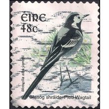 EIRE, BIRDS, Pied Wagtail, white 2003, 48c, #3