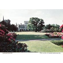 Ashridge College Garden Ground Herts Hertfordshire Womens Institute Postcard