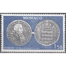 Monaco 1980 Michel 1427 Neuf ** Cote (2008) 1.30 € Numismatique Ecu argent 1649