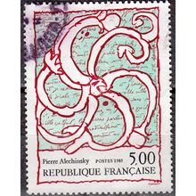 France 1985 Michel 2519 O Cote (2008) 2.00 € Pierre Alechinsky Cachet rond