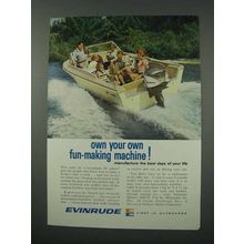 1961 Evinrude Outboard Motor Ad - Fun-Making Machine