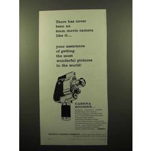 1961 Exakta Carena Zoomex Movie Camera Ad