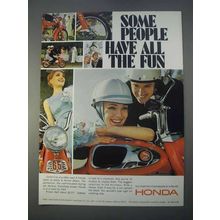 1966 Honda 65 Motorcycle Ad - Some Have All The Fun