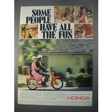 1966 Honda Motorcycle Ad - Some People Have All the Fun