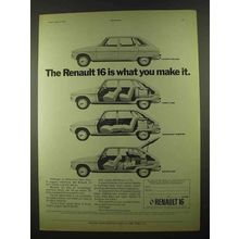 1974 Renault 16 Car Ad - What You Make It