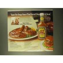 1987 Heinz 57 Sauce Ad - Honey 'n Spice Glazed Chicken