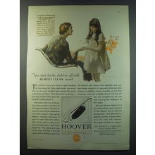 1930 Hoover Model 725 Vacuum Cleaner Ad - You don't let the children off