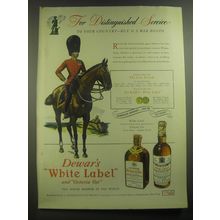 1945 Dewar's White Label and Victoria Vat Scotch Advertisement - service