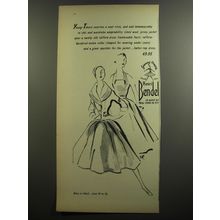 1952 Henri Bendel Young-Timers Jacket and Dress Ad - Young-Timers contrive