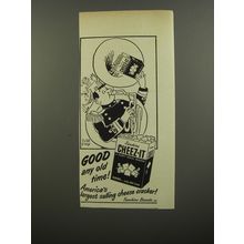 1953 Sunshine Cheeze-It Crackers Ad - Cartoon by Robert Day - Sousaphone