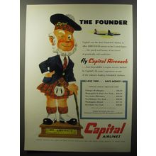 1953 Capital Airlines Ad - The founder