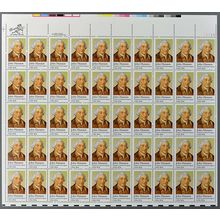 John Hanson Sheet of Fifty 20 Cent Postage Stamps Scott 1941