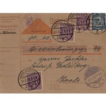 Nachnahme Court Office Of Hanns Munden Weimar Antique German Postcard