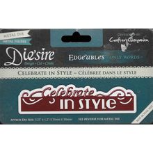 Crafter's Companion. Die'Sire. Celebrate In Style Die. Die Cutting Cardmaking