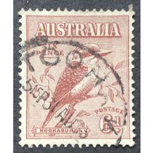 AUSTRALIA 1932 SG 0146 'KOOKABURRA' USED 6d #2