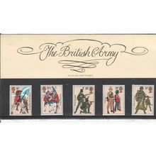 GB stamps 1983 Presentation Pack - SG 1218-1222 - British Army Uniforms