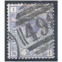 1881 SG157 2 1/2d Blue Plate 22 Good Used Check Letters "NI".