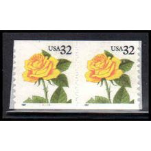 3054 32c Yellow Rose Very Fine MNH CNP Left 1111 PA1870