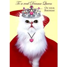 To A Real Drama Queen - Birthday Greeting Card - 759