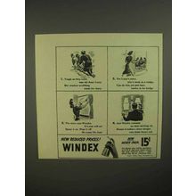 1941 Windex Cleaner Ad - Tough as They Come