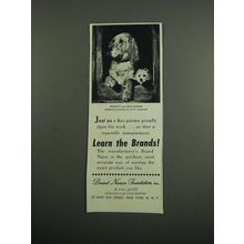1953 Brand Names Foundation Ad - Sir E. Landseer