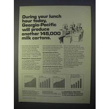 1966 Georgia-Pacific Ad - Another 145,000 Milk Cartons