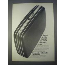 1966 Samsonite Silhouette Two-Suiter Suitcase Ad