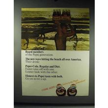 1966 Pepsi, Diet Pepsi Soda Ad - Board Members