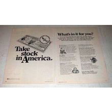 1973 U.S. Savings Bonds Ad - Take Stock in America