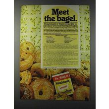 1981 Fleischmann's Yeast Ad - Meet the Bagel
