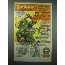 1987 Bonkers Candy Ad - Scary Bouncing Ugly Balls