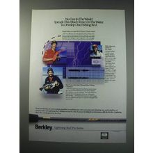 1991 Berkley Lightning Rod Fishing Rods Ad - Hank Parker, Mike Folkestad