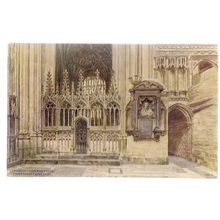 TRANCEPT, CANTERBURY CATHEDRAL, KENT unused antique postcard by A R Quinton