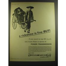 1964 Hardy Spicer Propeller Shafts Ad - A rickshaw is fine - BUT!