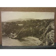 ANSTEY'S COVE, TORQUAY, DEVON unused antique postcard by L R Wrenn, Babbacombe =