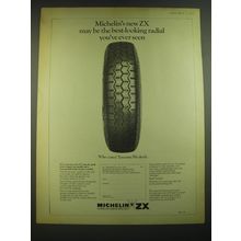 1968 Michelin ZX Tires Ad - Michelin's new ZX may be the best-looking radial