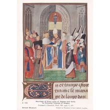Marriage Of King Louis Of Naples & Sicily Antique Postcard