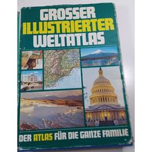 grosser illustrierter weltatlas 1977 world atlas hardback/dust jacket large