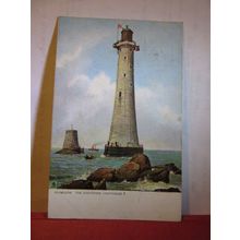EDDYSTONE LIGHTHOUSE, PLYMOUTH, DEVON used antique postcard 1903 pm =