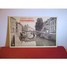 PENSION O'BRIEN, PONT DES AUGUSTINS, BRUGES, BELGIUM unused vintage postcard =