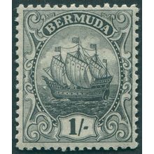 Bermuda 1925 1s black on green SG51 unused