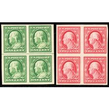 383-84, Mint VF NH Blocks of Four SCV $69 - Stuart Katz