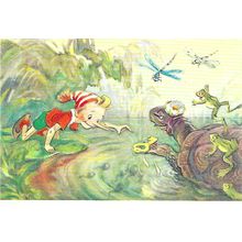 Art L. VLADIMIRSKY "The Golden Key" Postcard (CCCP)-a