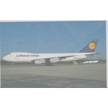 Lufthansa Cargo Boeing B747 230F Civil Aircraft Postcard (QA269)