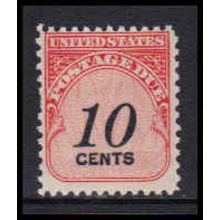 J97 10c Postage Due Barely Clears MNH K5471