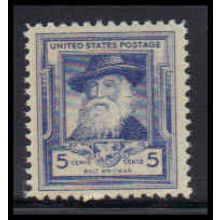 867 5c Walt Whitman Fine MNH KA2811
