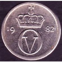1982 Norway 10 Ore Coin
