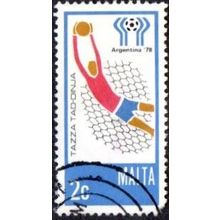 Malta. 1978 2c Value. World Cup, Argentina. Fine Used